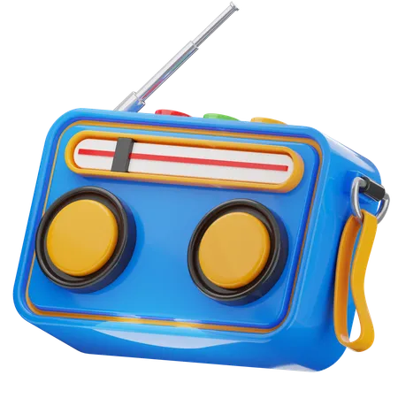 Radio  3D Icon