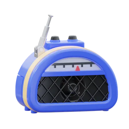 Radio  3D Icon