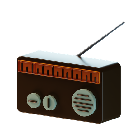 Radio  3D Icon