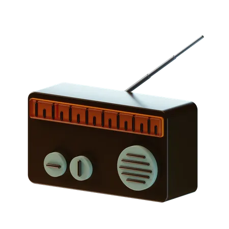 Radio  3D Icon