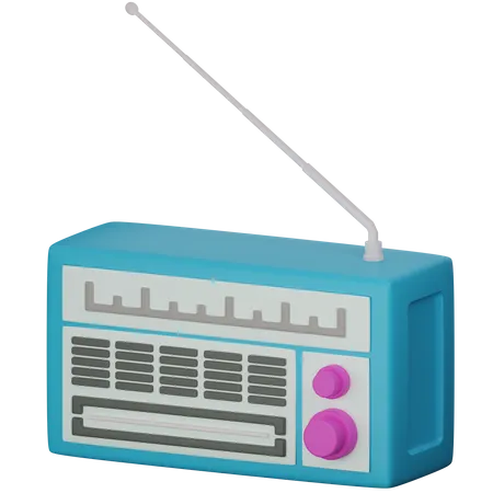 Radio  3D Icon