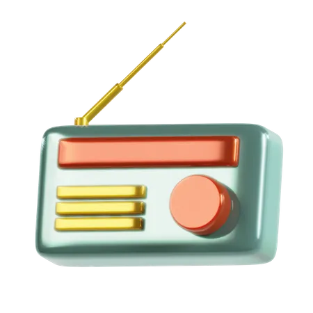 Radio  3D Icon