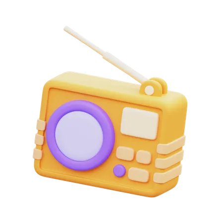 Radio  3D Icon