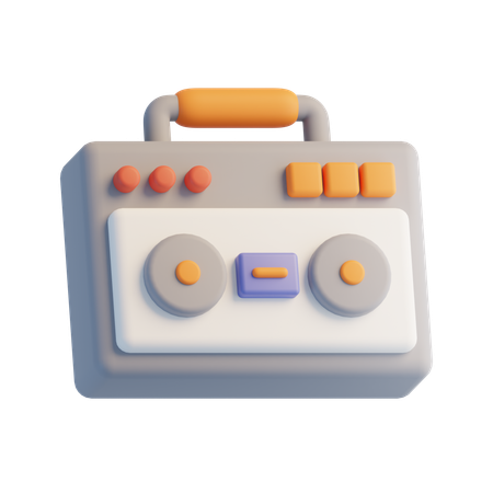 Radio  3D Icon