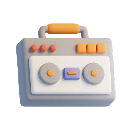 Radio  3D Icon