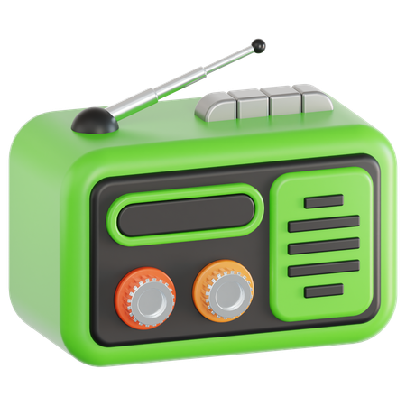 Radio  3D Icon