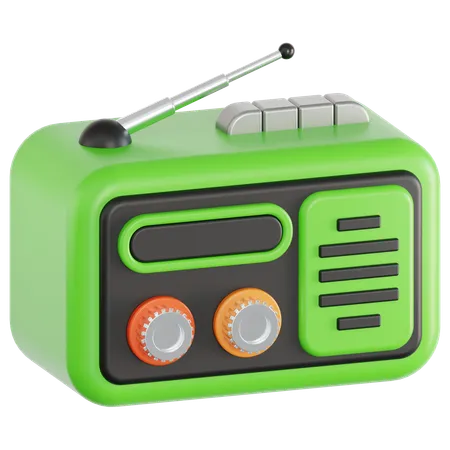 Radio  3D Icon