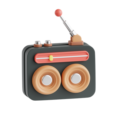 Radio  3D Icon