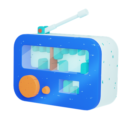 Radio  3D Icon
