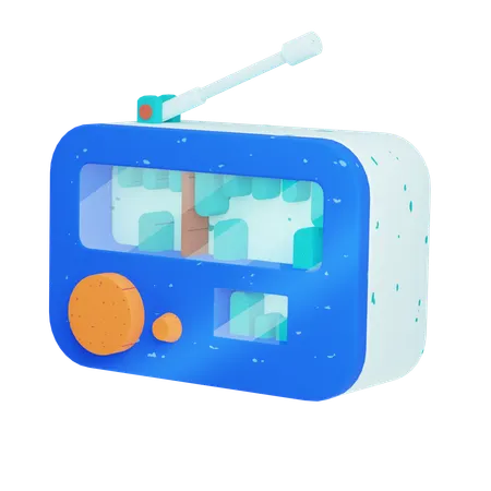 Radio  3D Icon