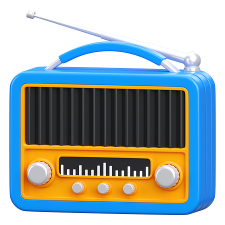 Radio  3D Icon