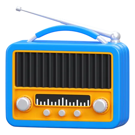 Radio  3D Icon