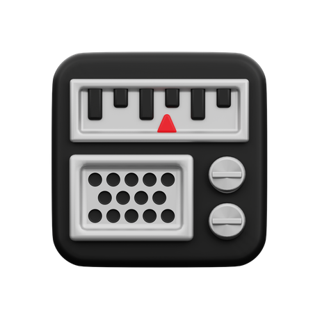 Radio  3D Icon