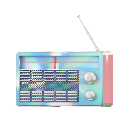 Radio  3D Icon