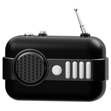 Radio  3D Icon