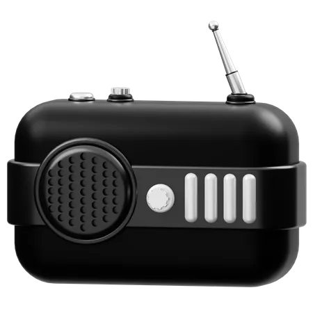 Radio  3D Icon