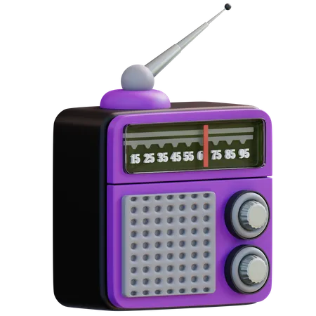 Radio  3D Icon