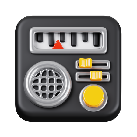 Radio  3D Icon