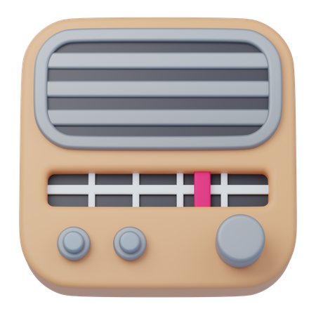 Radio  3D Icon