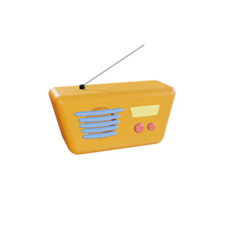 Radio  3D Icon