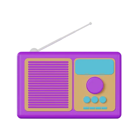 Radio  3D Icon