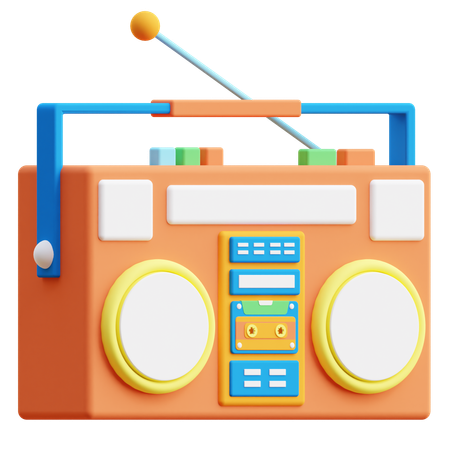 Radio  3D Icon