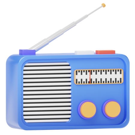 Radio  3D Icon