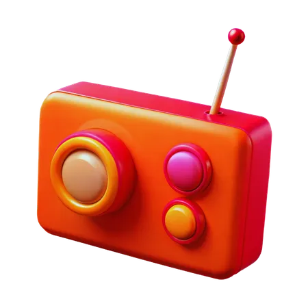 Radio  3D Icon