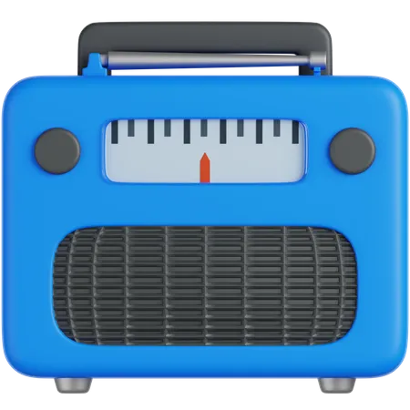 Radio  3D Icon