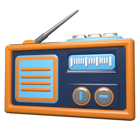 Radio  3D Icon