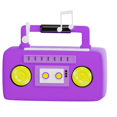 Radio  3D Icon