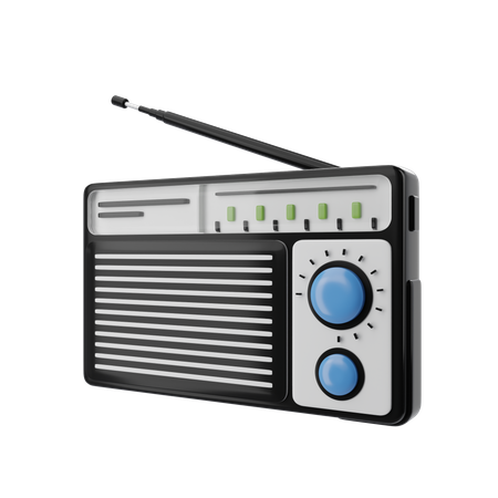 Radio  3D Icon