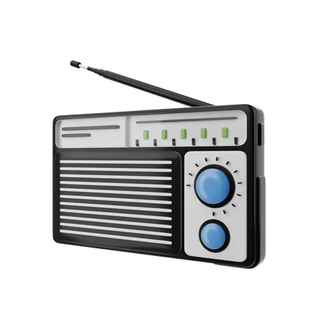 Radio  3D Icon