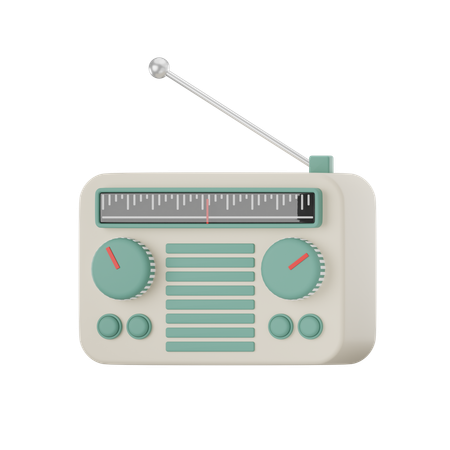 Radio  3D Icon