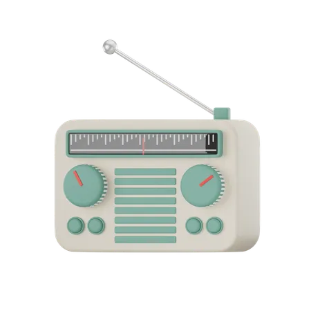 Radio  3D Icon