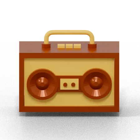 Radio  3D Icon