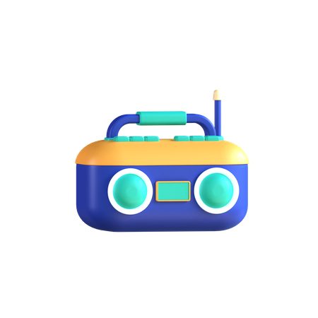 Radio  3D Icon