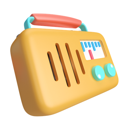 Radio  3D Icon