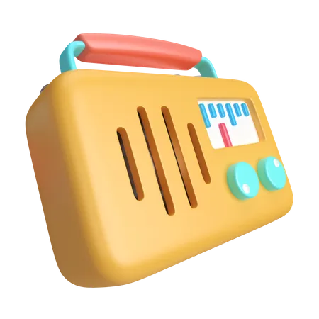 Radio  3D Icon