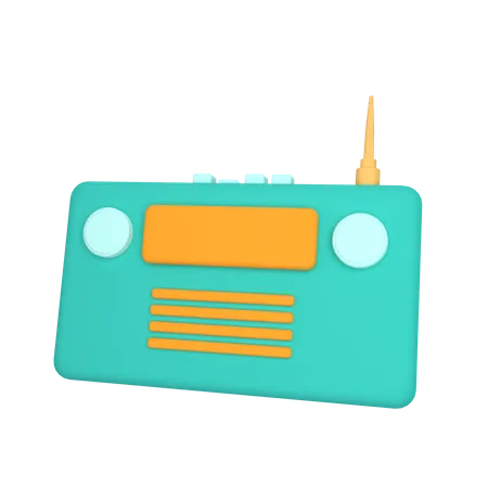 Radio  3D Icon