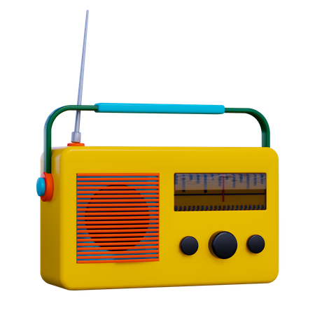 Radio  3D Icon