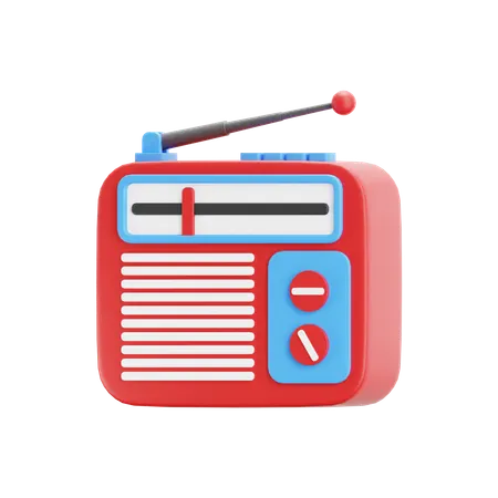 Radio  3D Icon