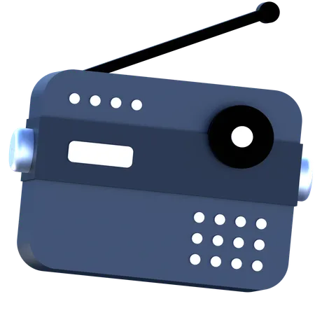 Radio  3D Icon