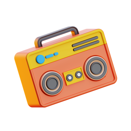 Radio  3D Icon