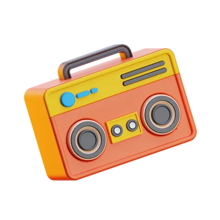 Radio  3D Icon