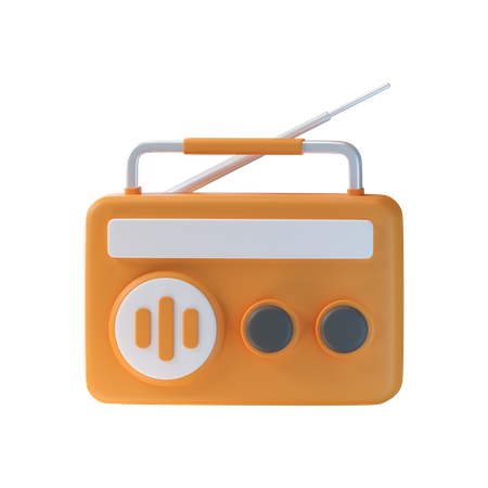 Radio  3D Icon