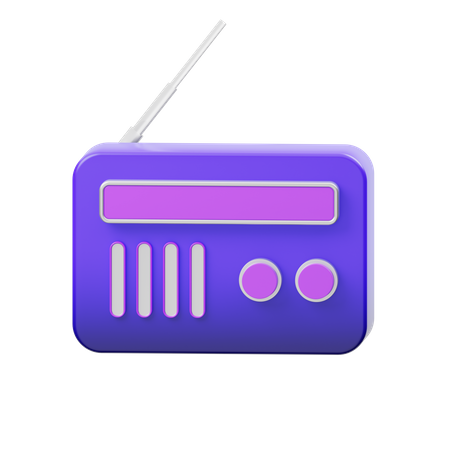 Radio  3D Icon