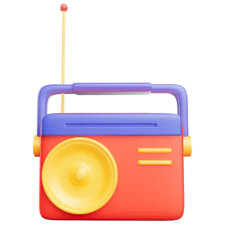 Radio  3D Icon