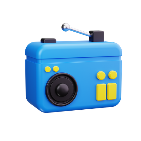 Radio  3D Icon