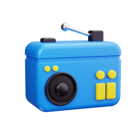 Radio  3D Icon